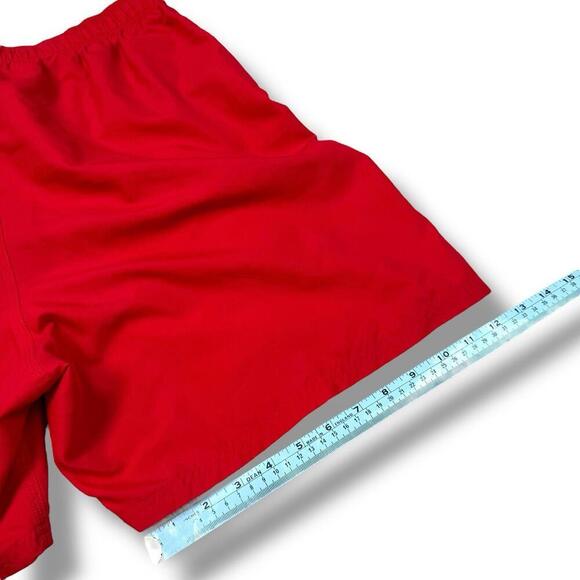 Nike Red Swim Trunks Men’s Size L Mesh Lined Board Shorts Drawstring Y2K Casual - Picture 9 of 11